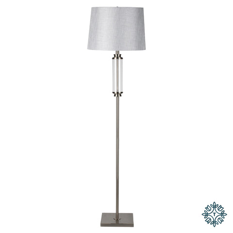 Ella glass cylinder floor lamp 160cm