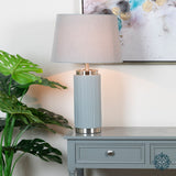 Lacey table lamp grey/silver