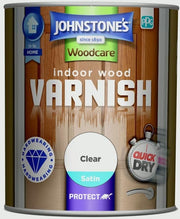 Johnstone's Indoor Wood Varnish - Clear Satin