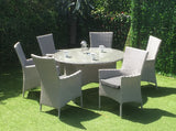 Victoria 6 Seater Outdoor Round Dining Set