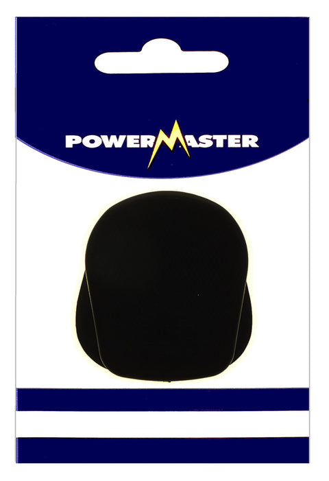 POWERMASTER 13 AMP 3 PIN BLACK RUBBERISED PLUG TOP