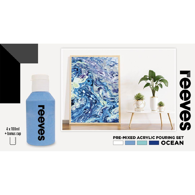 Reeves Pouring Acrylic Set | Ocean Reeves Pouring Acrylic Set | Ocean