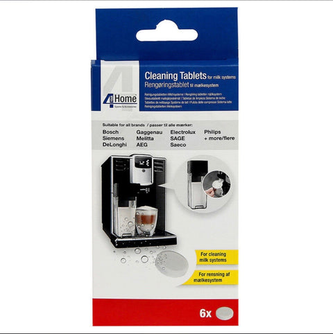 MILK DESCALER CLEANING TABLETS SUITABLE FOR ALL COFFEE MACHINE MAKING SYSTEMS x6