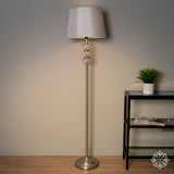 Jane floor lamp silver/grey 158cm