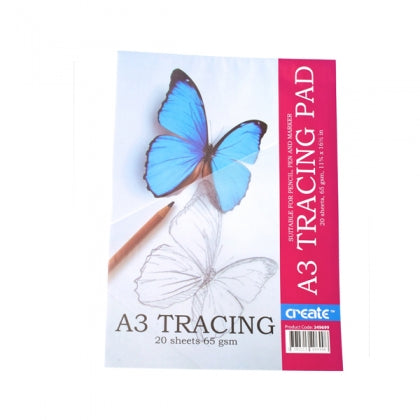 Create - Tracing Pad - A3 65gsm - 25 Sheets