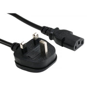 UK 13A Plug to IEC C13 Socket Power Cable | 13A Fused