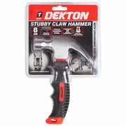 Dekton Stubby Claw Hammer 8Oz Carbon Steel With Magnetic Nail Starter