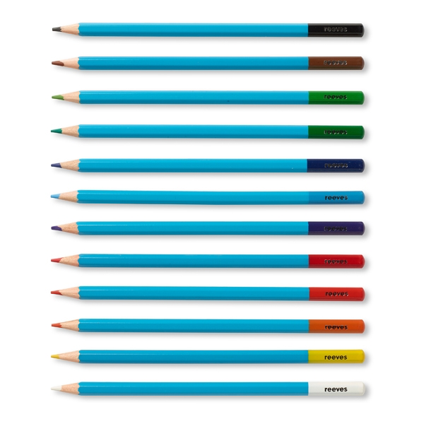 Reeves - 12 Assorted Water Colour Pencils