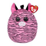 TY 10” Squish-A-Boo Zoey PINK AND BLACK STRIPED ZEBRA