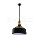 Modern Black Wooden Top Pendant Ф350