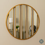 Harriet stripes wall mirror gold 92cm