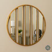 Harriet stripes wall mirror gold 92cm