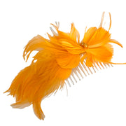 Orange Feather Pearl Headpiece