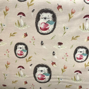 Hedgehog forest fabric