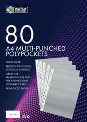 Perfect Stationary Polypockets Glass Clear 80 Pack