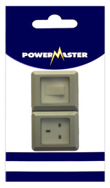 POWERMASTER 1 GANG OUTDOOR DAMP PROOF SWITCH & SOCKET IP55