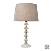 Bailey table lamp silver/grey 50cm