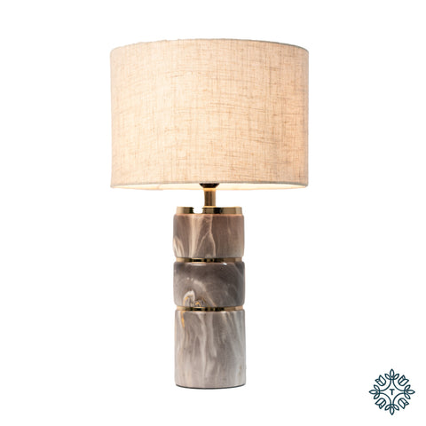 Tessa table lamp marbled grey 52cm