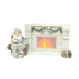 Winter Fireplace Santa LED