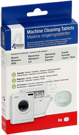 4YourHome Dishwasher & Washing Machine 3 IN 1 Action Cleaning Tablets - Pack of 6