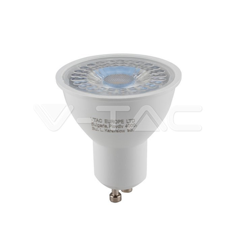 LED Spotlight SAMSUNG Chip GU10 5W White Plastic 3000K