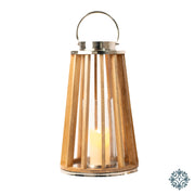Nina lantern wood/chrome 51cm