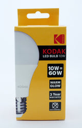 KODAK BULB LED GLOBE E27 LARGE SCREW WARM GLOW 10W/60W