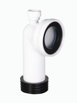 Easi Plumb 90° Pan Connector with a 32mm (1¼") water pipe inlet