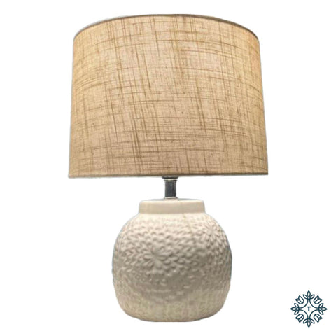 Hazel bedside lamp cream 28cm