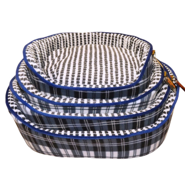 Republic of Pet Sophie Blue Checkers Dog Bed