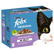 Felix Original Mix Selection in Jelly Cat Food 12 Pack (1.2 kg)