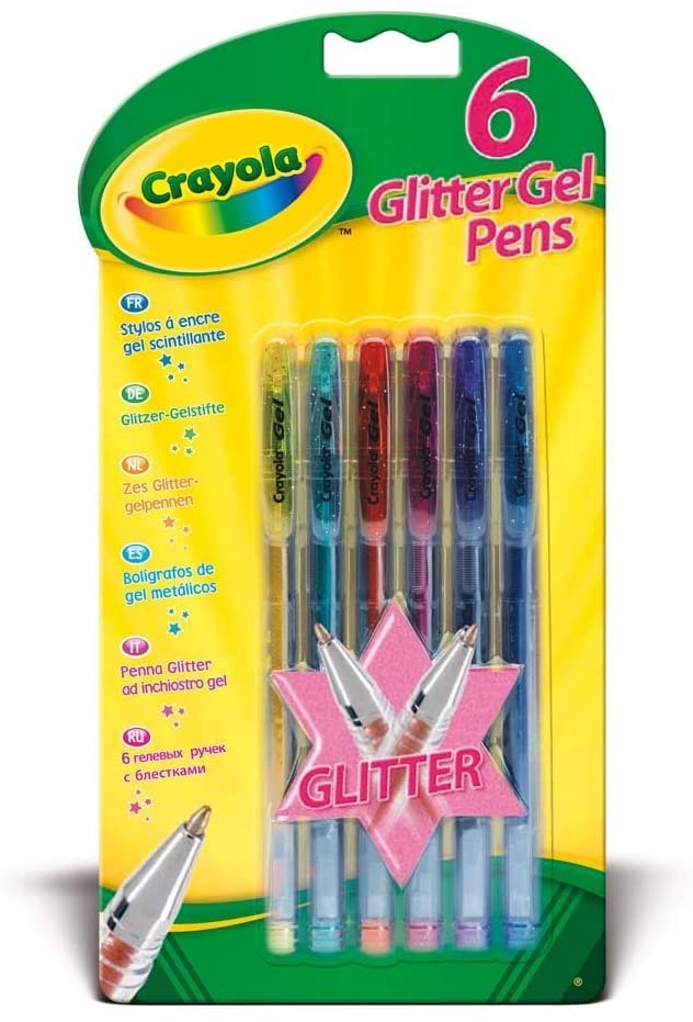 Crayola Glitter Gel Pens, Pack of 6