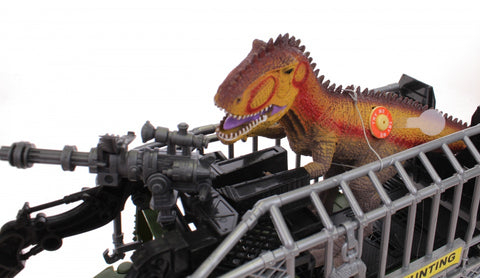 Free and Easy play set dinosaur hunters with car and dinosaur 38 cm