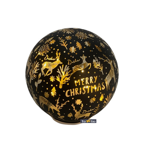 Christmas Led Balls Black