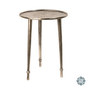 Everly side table antique silver