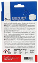 4 Your Home CLN025 Coffee Machine 6 Descaler Tablets 40g