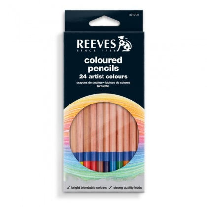 Reeves - 24 Assorted Coloured Pencils