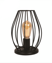 Black Cage Table Lamp 26.5cm