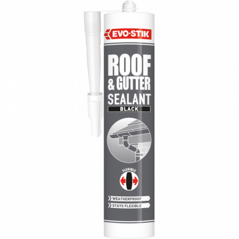 Evo-Stik Roof & Gutter Sealant Black 300ml