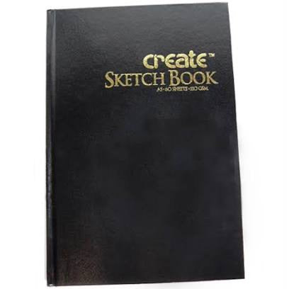 Create - Hard Back Sketchbook - A4 - 140gsm - Bound