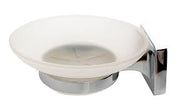 Tema Verona Soap Dish Chrome With Frosted Glass