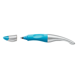 STABILO  EASY original Handwriting Pen for Right Handed - Blue/Silver Rollerball