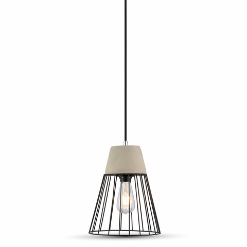 Pendant Light Concrete+Mesh Ф250mm