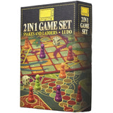 M.Y 2 In 1 Snakes And Ladders And Ludo Game Set