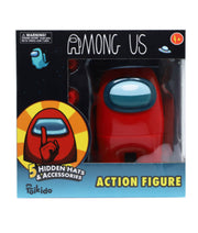 Among Us Red Action Figure Single Pack 16-18cm -Incl: 5 Hidden Hats & Accessoriies