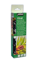 Pebeo Discovery Set Vitrail Transparent Glass Craft Paint - 6 X 20 Ml Pots