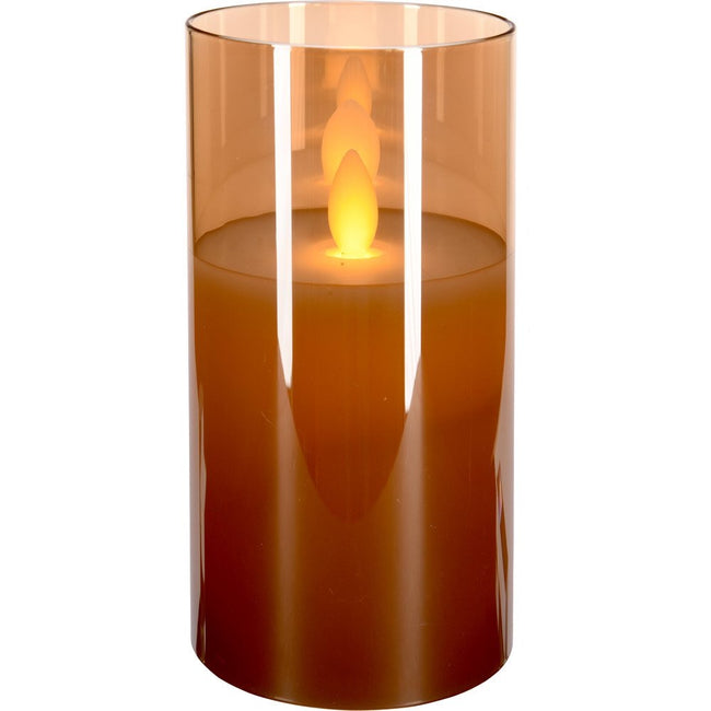 LED Candle in Glass