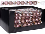 Christmas Ball In Pink 6 Cm In Pack Of 9