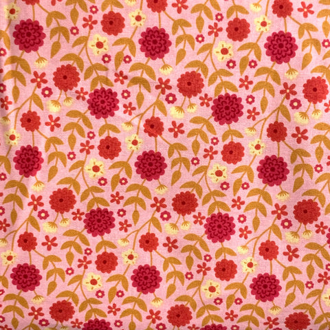 Pink floral fabric