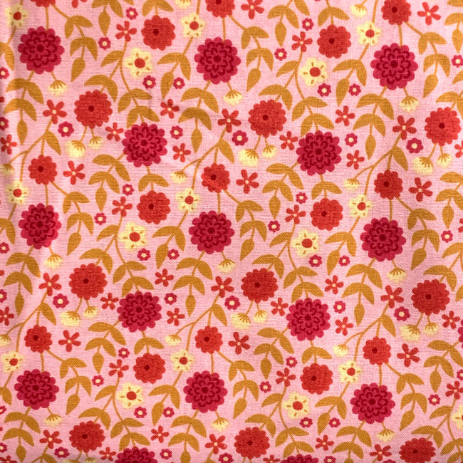 Pink floral fabric